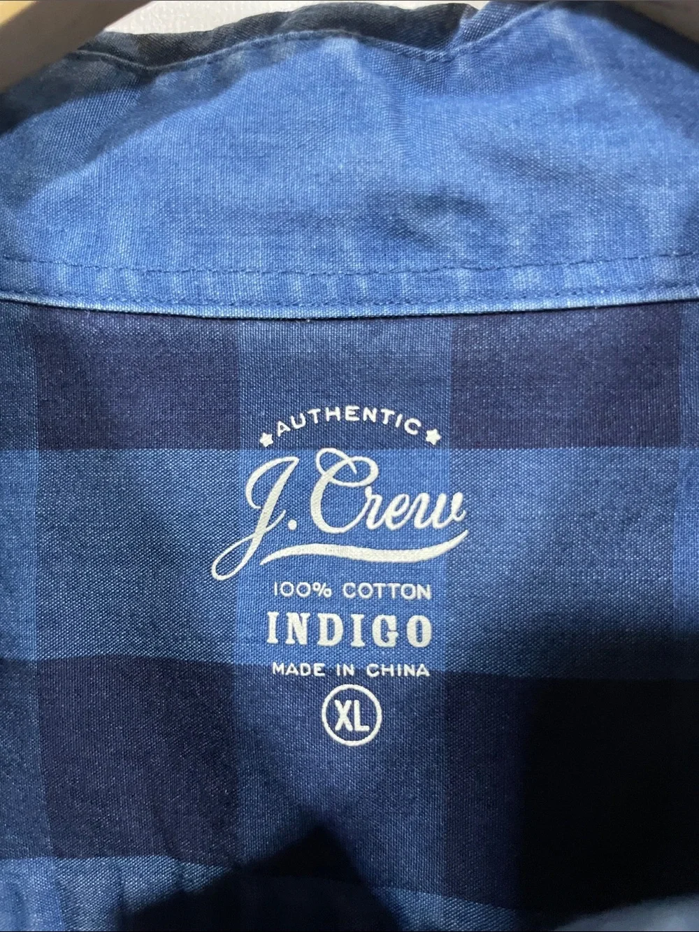 J. Crew Blue Plaid Button-Down Shirt